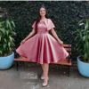 Formal Evening Solid Color Fashion Mini Dress - Image 5