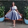 Formal Evening Solid Color Fashion Mini Dress - Image 4
