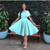 Formal Evening Solid Color Fashion Mini Dress - Image 3
