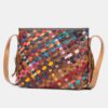 Genuine Leather Weave Tassel Shoulder Bag