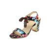 Lace Strips Print High Heels Sandals - Image 7