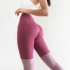 High Waisted Seamless Workout Athletic Tights Yoga Pants - Image 2