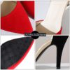 Pointed Toe Mixed Color High Heels Sandals - Image 4