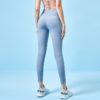 Pure Color Lightweight High Waist Yoga Leggings - Image 2