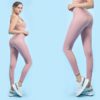 Pure Color Lightweight High Waist Yoga Leggings - Image 3