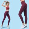Pure Color Lightweight High Waist Yoga Leggings - Image 5
