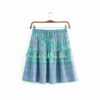 Ruffles rayon cotton mini boho skirt - Image 2