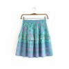 Ruffles rayon cotton mini boho skirt - Image 3