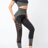 Seamless Hollow Out Athletic Fitness Workout short blouses - Image 10
