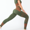 Seamless Hollow Out Athletic Fitness Workout short blouses - Image 5