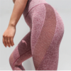 Seamless Mesh Running Sport Tights Capri Pants