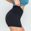 Seamless Waist Patchwork Sport Fitness Shorts - Image 3