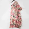 Sexy Off Shoulder Cascading Ruffle Chiffon Maxi Dress - Image 2