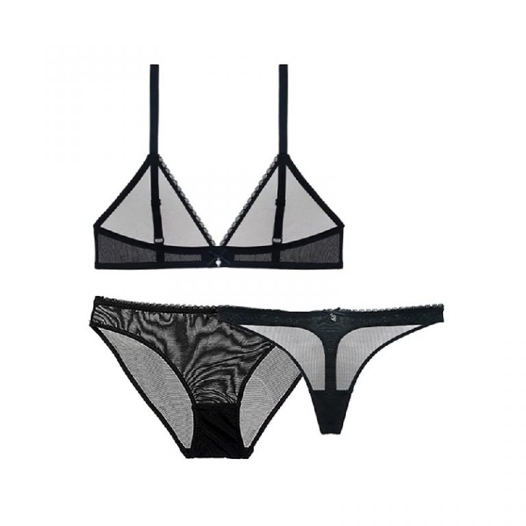 Sexy See Through Wire free Bra Set And Panties Set - Image 4