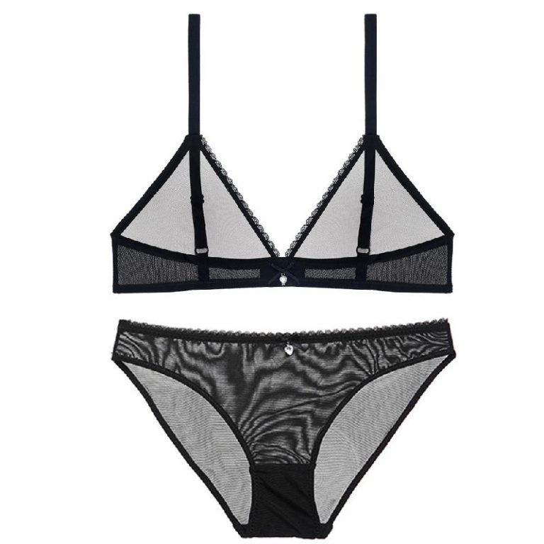 Sexy See Through Wire free Bra Set And Panties Set - Image 6
