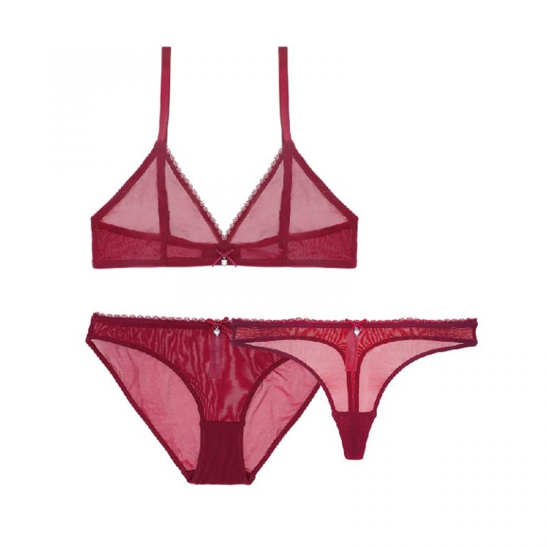 Sexy See Through Wire free Bra Set And Panties Set - Image 9