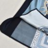 Silk Print Patchwork Wool Knitting High Waist Skirt - Image 5
