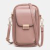 Solid Zipper Crossbody Shoulder Bag - Image 3