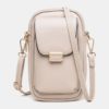 Solid Zipper Crossbody Shoulder Bag - Image 6