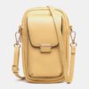 Solid Zipper Crossbody Shoulder Bag