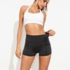 Sporty Solid Pockets Yoga Short Pants - Image 8