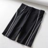 Stitch Line Half Length Tight Yoga Pants - Image 4