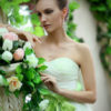 Strapless Sash Bow Lace Up Organza Bridesmaid Dress - Image 11