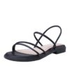 Strappy Flat Rubber Sole Sewing Casual Sandals - Image 6