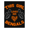 This Girl Loves Her Bengals Dark Back Unisex Premium T-Shirt - Image 5