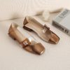 Transparent Pvc Buckle Low Heels Pumps Casual Sandals - Image 3