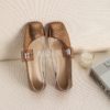 Transparent Pvc Buckle Low Heels Pumps Casual Sandals - Image 4