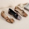 Transparent Pvc Buckle Low Heels Pumps Casual Sandals - Image 5