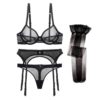 Transparent Ultra-thin Lingerie Bra set