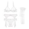 Transparent Ultra-thin Solid Lingerie Bra set - Image 3