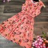 Vintage Floral Print Sleeveless Mini Dress