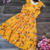 Vintage Floral Print Sleeveless Mini Dress - Image 2