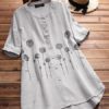 Vintage O-neck Printed Daily Casual T-shirts