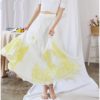 luxury Embroidery Applique High Waist Maxi Skirt