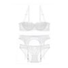 Sexy Embroidery Bra and Panty With Garters 3pcs Sets - Image 5