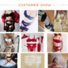 Sexy Embroidery Bra and Panty With Garters 3pcs Sets - Image 6