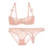 Sexy Lingerie Transparent Underwire Lace Ultra-Thin Bra Set - Image 5