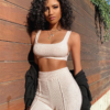 2pcs Loungewear Matching Sets Streetwear Tracksuit