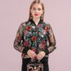 Applique Beading Embroidery Vintage Jacket - Image 2