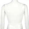 Bandage Hollow Out Ribbed Crop Tops - Image 5