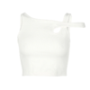 Bandage Hollow Out Ribbed Crop Tops - Image 6