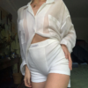 Bodycon Gym Ribbed High Waist Booty Shorts - Image 6