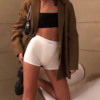 Bodycon Gym Ribbed High Waist Booty Shorts - Image 7