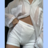 Bodycon Gym Ribbed High Waist Booty Shorts - Image 9