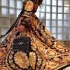 Boho Maxi Dresses Long Sleeves Printed V-Neck Slit Long Dress - Image 4