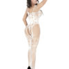 Bridal Lingerie Lace Crotchless Strappy Sexy Hosiery Bodystocking - Image 12